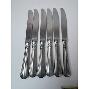 Mikasa CONCORDE Dinner Knives 9 1/4" Stainless Flatware 18-8 Korea Set Of 6